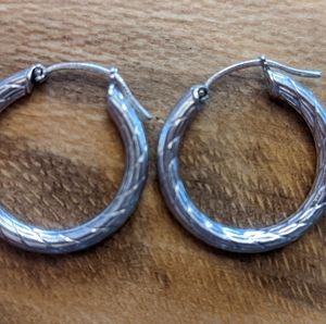 Sterling silver hoop 925 Sterling Silver Earrings
